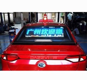 transparent car rear window LED