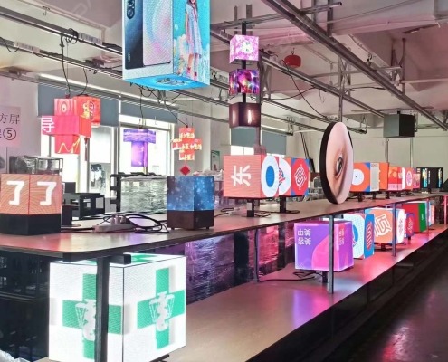 creative cube LED display